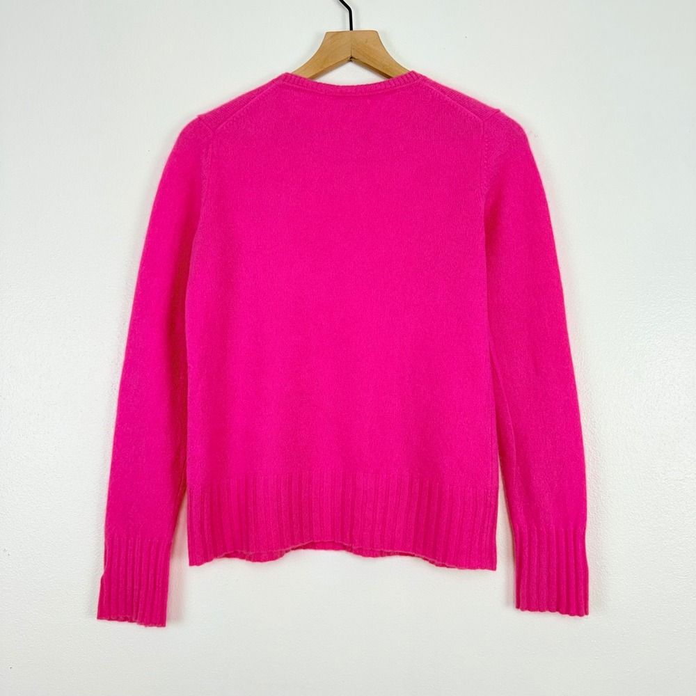 Ainsley 100% Cashmere Crew Neck Sweater‎ Women M Bright Pink Soft Cozy Luxury - Picture 6 of 16